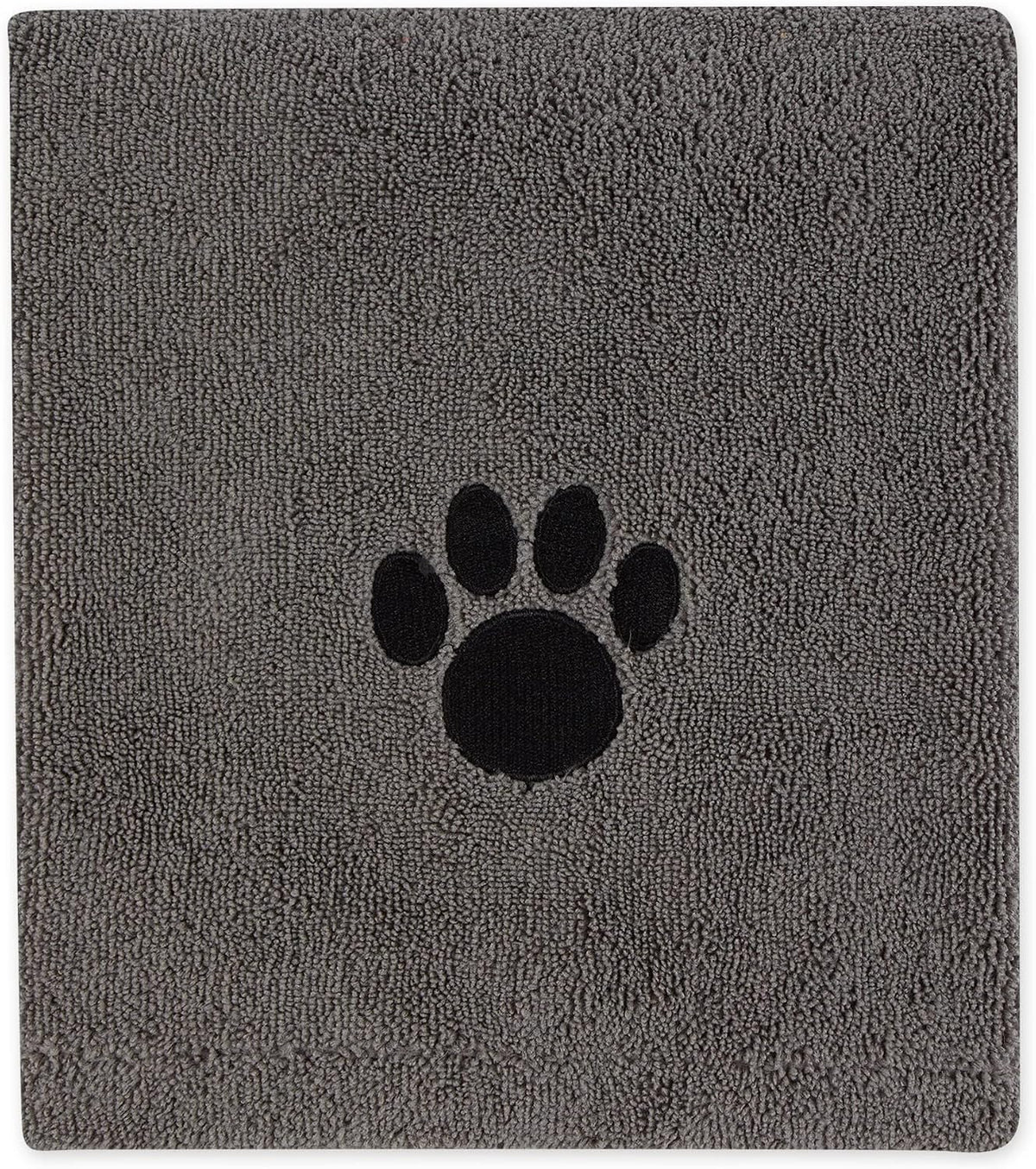 Bone Dry Pet Grooming Towel Collection Absorbent Microfiber X-Large - Embroidered Gray / 41x23.5" - image 4