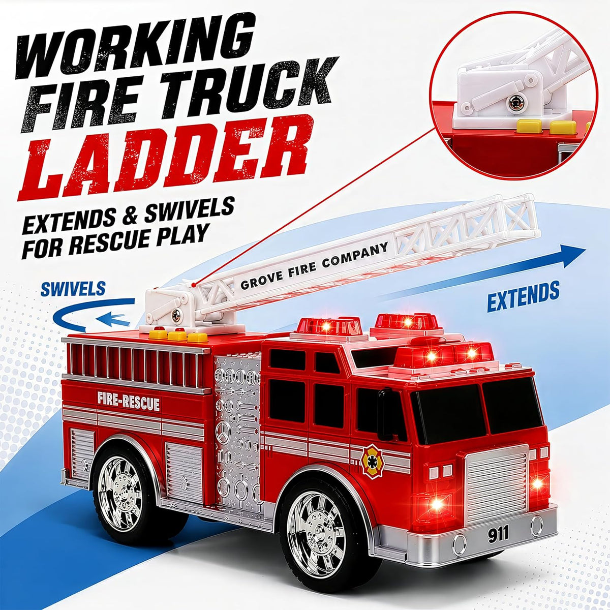 Liberty Imports 3-in-1 True Hero Emergency Rescue Vehicles Kids Toy - image 3