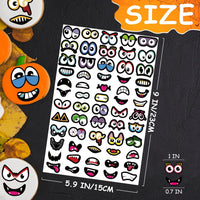 LINAYE 24 Sheets Happy Birthday Stickers, 730 Counts - Eyes Mouth 24 Sheets - image 2