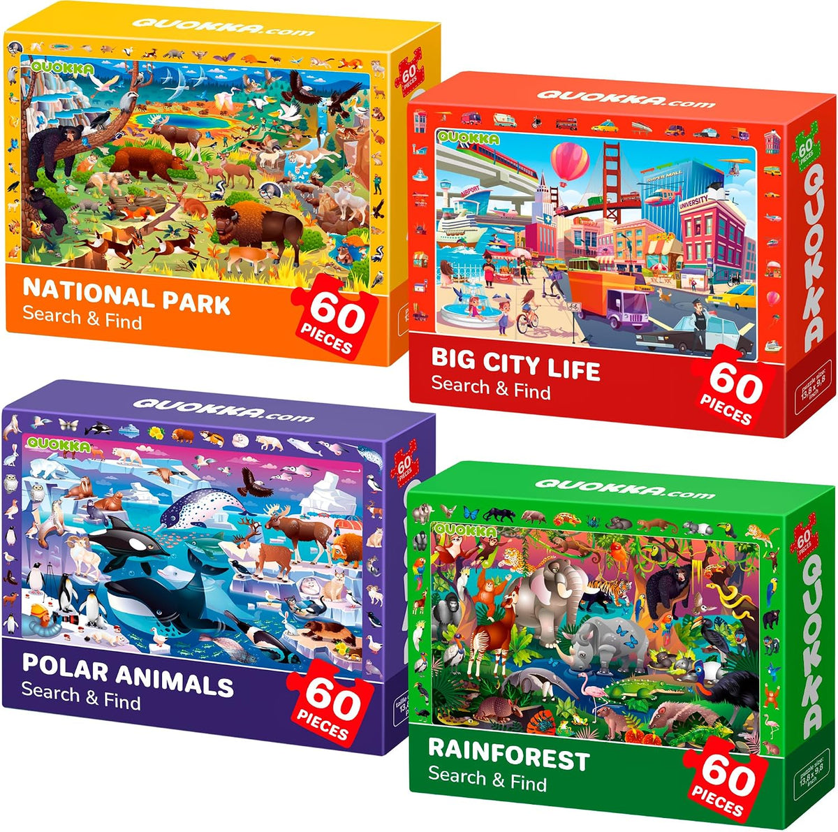 Jigsaw Puzzles for Kids Ages 4-6 - Animals