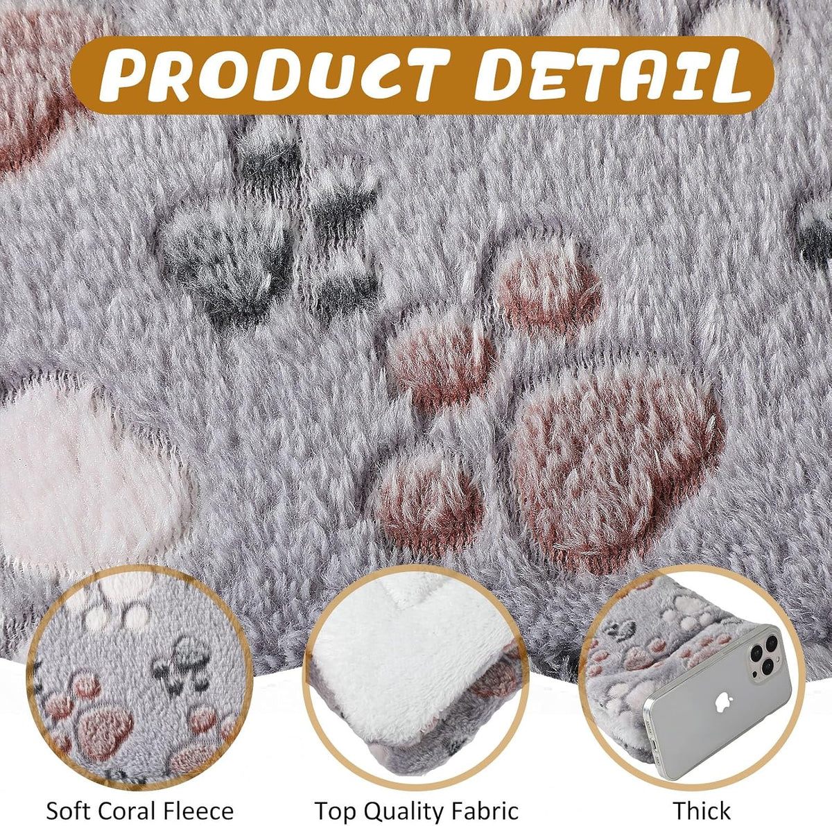 4 Pack Soft Pet Bed Mat Small Dog Crate Fleece – Essentials for Dogs - 13 x 10 Inches / Light Gray - image 3