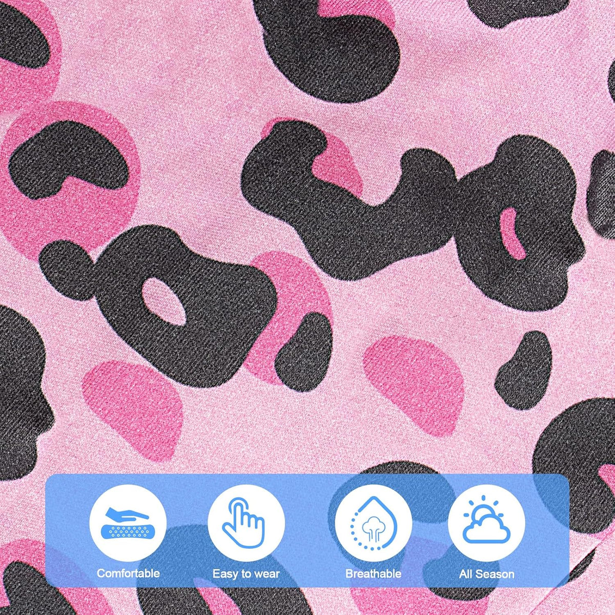 Coppthinktu Cat Recovery Suit Female Cat Onesie After Surgery Anti - Medium / Leopard Pink - image 4