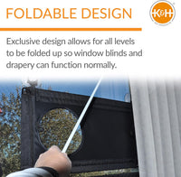 K&H Cat Window Perch, EZ Mount Double Stack Kitty Sill For Large Cats, Gray – Essentials for Cats - 23 X 12 Inches / Triple Stack - image 4