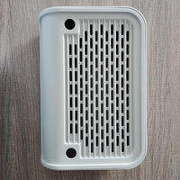 Cat Litter Box Step, Cat Litter Box Ramp Mat with Filter Function for Self-Cleaning Cat Litter Box, Easy to Clean, Cat Pedal Step Stool Ideal for Kitten & Elderly Cats (Dark Grey)