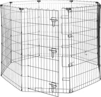 Amazon Basics Portable Foldable Octagonal Metal Exercise Dog Playpen - Single Door / 42"H