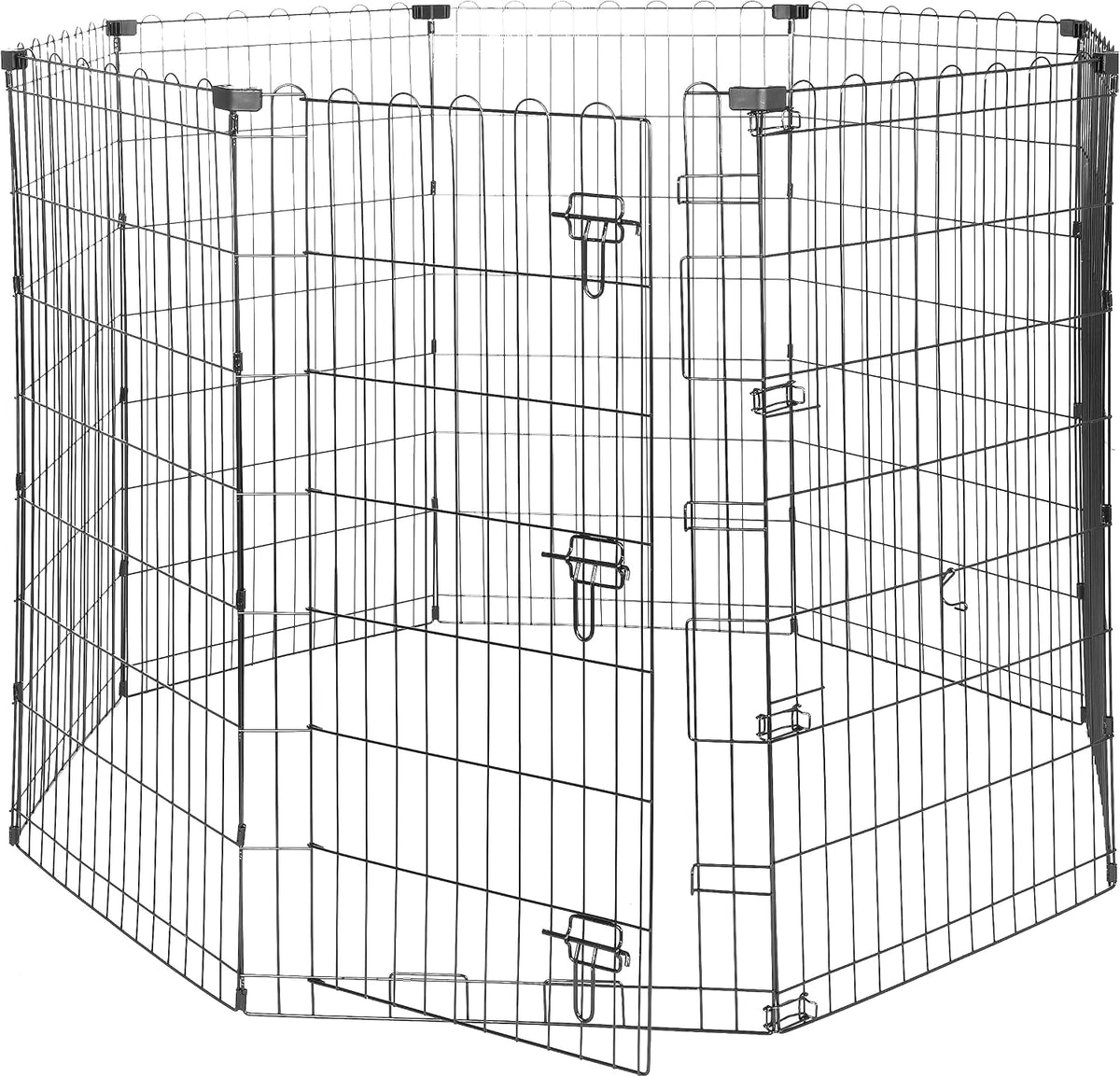 Amazon Basics Portable Foldable Octagonal Metal Exercise Dog Playpen - Single Door / 42"H