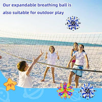 2Pcs Colorful Sphere Expandable Breathing Balls Fidget Toy-Great Anxiety Stress Reliever,Collapsible Expanding Magic Ball Toys for Kids & Adults Mindfulness Meditation Practices , Yoga -ADHD