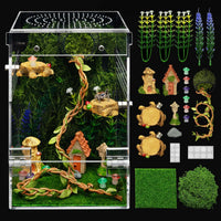 Jumping Spider Enclosure Starter Kit - Green / Large