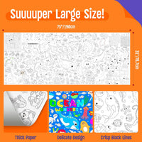 SpriteGru jumbo Halloween coloring poster with ghosts, pumpkins and witches - view 32
