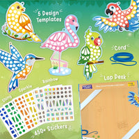 Imagimake Mirror Mosaic, Princess & Unicorn, 10 Templates - 6. Birds - image 2