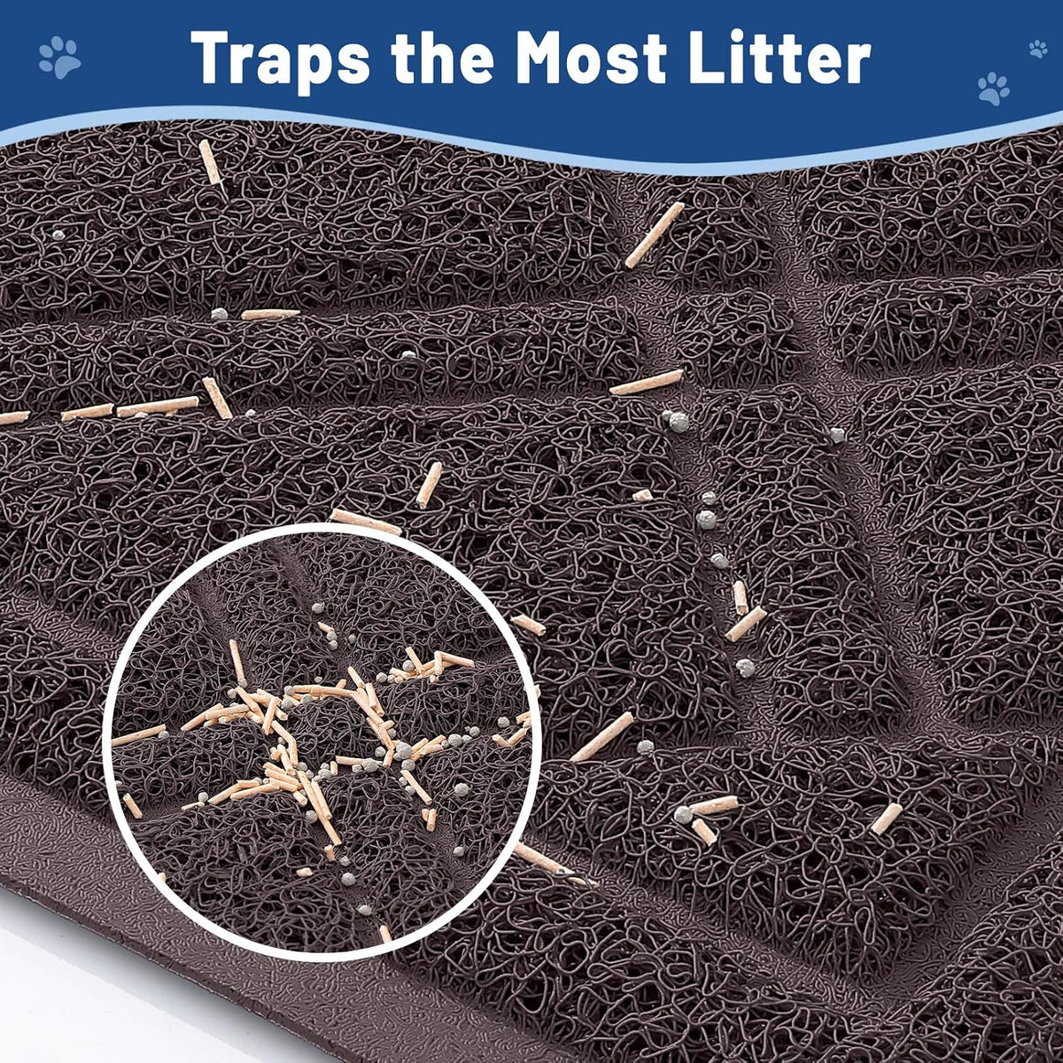 Smiry Cat Litter Box Mat 30x17 - 30x17 / Brown - image 2