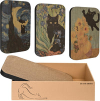 Cat Wall Scratcher, Art Cat Scratching Board for Indoor Cats – Essentials for Cats - Van Gogh-1