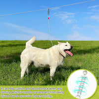 PAWNISAW Dog Runner Cable for Yard - Silver / 100 FT - image 3