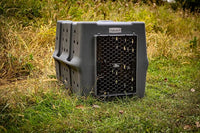 Dakota 283 Crate - Canine Rough and Tough Economy Kennel (Dark Granite, Large)
