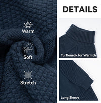 Dog Sweater Long Sleeve Warm Knit Sweaters for Small Dogs Cats Boy – Essentials for Dogs - 1# Navy / XX-Large - image 3