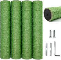 Cat Scratching Post Replacement Pole - M8*4poles / 40 cm / 15.71 in Green