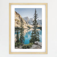 MCS Puzzle Frame, 20x27, Wall-Mounted - 20 x 27 in or smaller / Natural