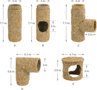 Niteangel Creative & Composable Hamster Tunnel: Edible Water Hyacinth - Tunnel W/ Hole - image 3