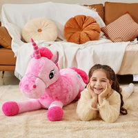 IKASA 43" Giant Unicorn Stuffed Animal, Super Soft - Pink - image 2