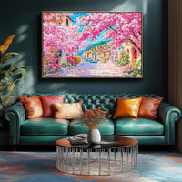 Vintage Paint Hummingbird Flower 500 Piece Puzzles for Adults - Pink-1000 Piece-cherry Blossom Cinque Terre / 27.5" X 19.7" - image 4