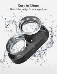 PETLIBRO Pet Food Splitter with Stainless Steel Bowls, Automatic Cat Feeder Bowls for Two Cats or Dogs, Suitable for PETLIBRO Automatic Cat Feeder PLAF005, PLAF006, PLAF103, PLAF203