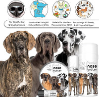 The Blissful Dog Great Dane Nose Butter for Dry, Cracked Skin, Lick-Safe Dog Nose Balm with Moisturizing Shea Butter, Almond, Olive, and Essential Oils, Pet Supplies, Uncented, 0.15 oz.
