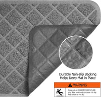Conlun Cat Litter Mat Litter Trapping Mat - Grey / Jumbo (47" x 35") - image 3