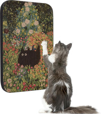 Cat Wall Scratcher, Art Cat Scratching Board for Indoor Cats – Essentials for Cats - Flower Garden