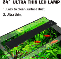 Ultra-Slim Full Spectrum LED Aquarium Light with Adjustable - 24-30" - image 3