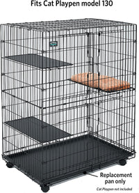 MidWest Homes for Pets 142PAN Replacement Pan for Midwest Cat Cage - Black / 34.5"L x 22.5"W x 1.1"H - image 3