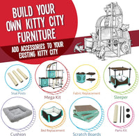 Kitty City Sleeper Cat Bed – Essentials for Cats - C) Bed / 15.5 x 15.5 x 8 inches - image 3