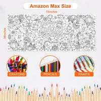 OHOME Halloween Giant Coloring Poster/Tablecloth-Halloween Crafts - Thanksgiving - image 2