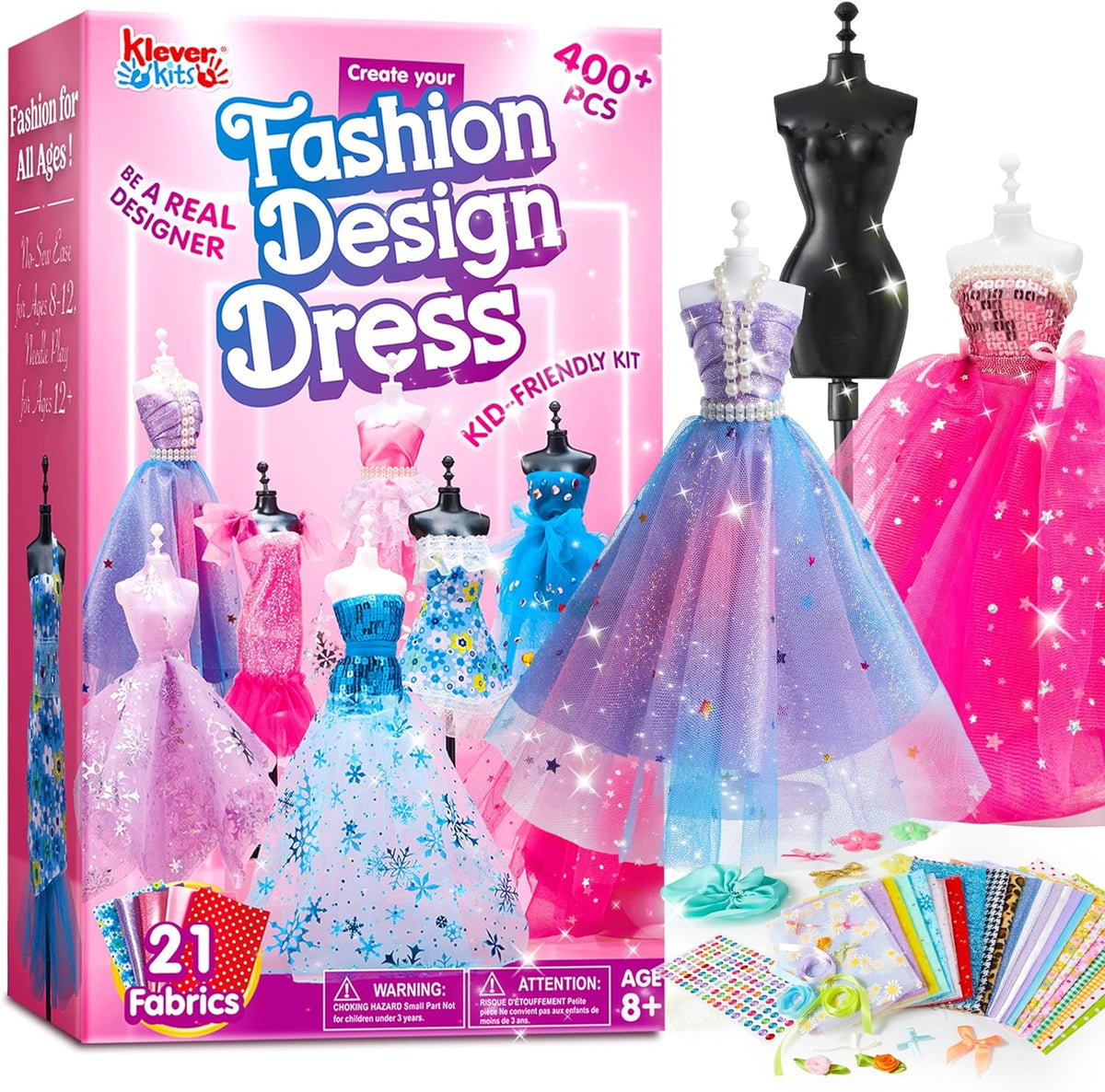 Klever Kits 400+PCS Fashion Design Crafts for Kids