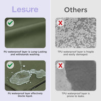 LE SURE Outdoor Waterproof Dog Beds Large Sized - 36"L x 27"W x 3"Th / Olive Green - image 2
