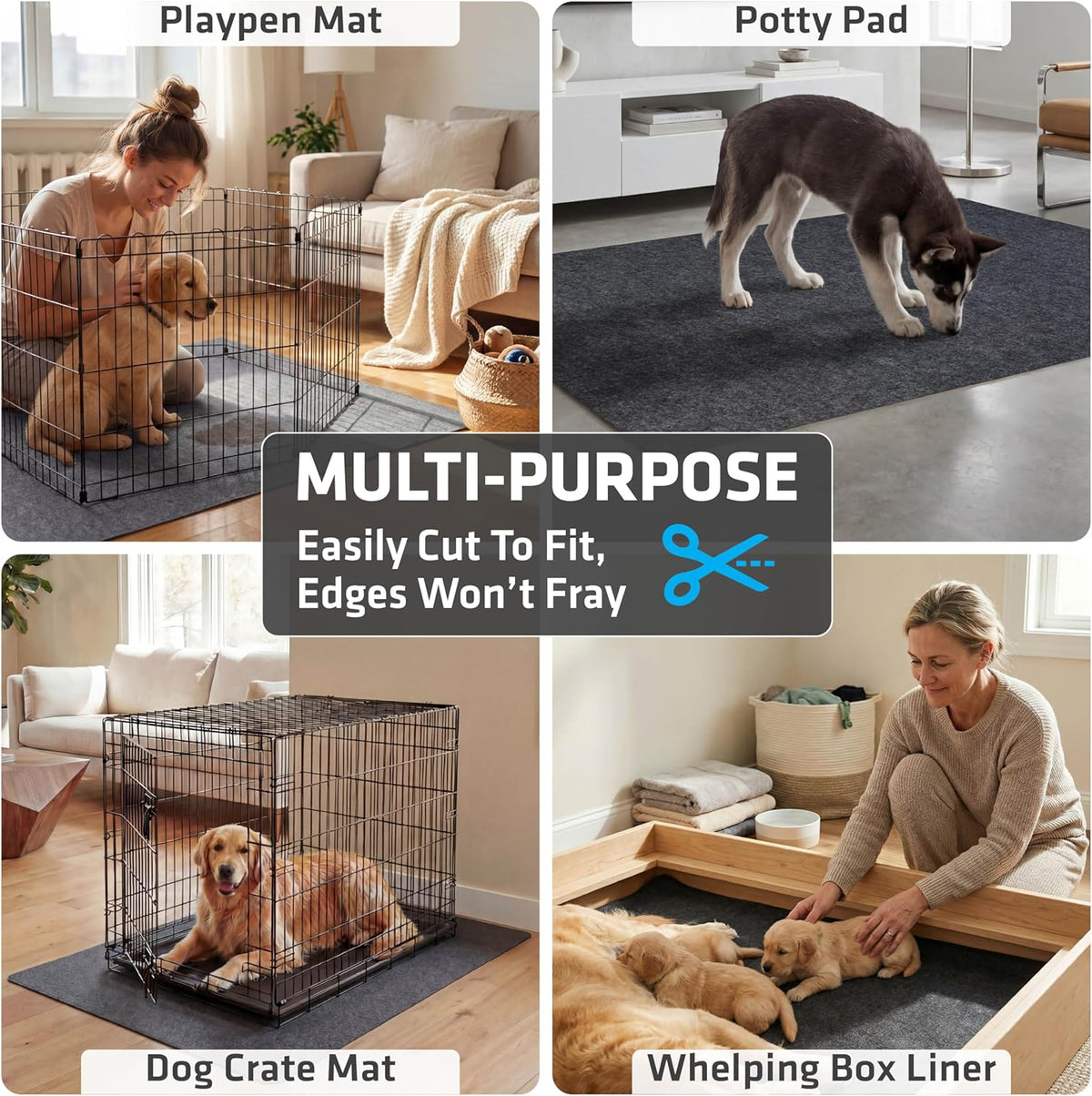 Drymate 2-Pack Washable Pee Pads for Dogs, 29x36 - 60" x 74" (1-Pack) / Charcoal - image 3