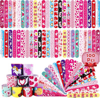 SUNPROUND Christmas slap bracelets with Santa, reindeer, snowman and Christmas tree prints