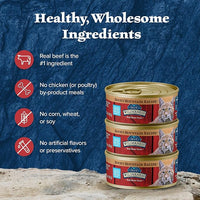 Blue Buffalo Wilderness Rocky Mountain Recipe Adult Wet Cat Food Paté, Chicken-Free & Grain-Free Recipe, Made with Natural Ingredients, Red Meat Feast, 5.5-oz. Cans (24 Count)