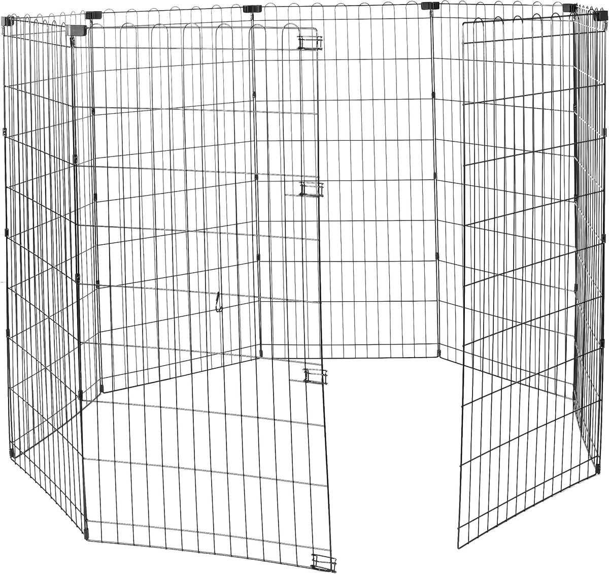 Amazon Basics Portable Foldable Octagonal Metal Exercise Dog Playpen - Without door / 48"H