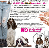 The Blissful Dog Springer Spaniel Nose Butter for Dry, Cracked Skin, Lick-Safe Dog Nose Balm with Moisturizing Shea Butter, Almond, Olive, and Essential Oils, Pet Supplies, Uncented, 2 oz.