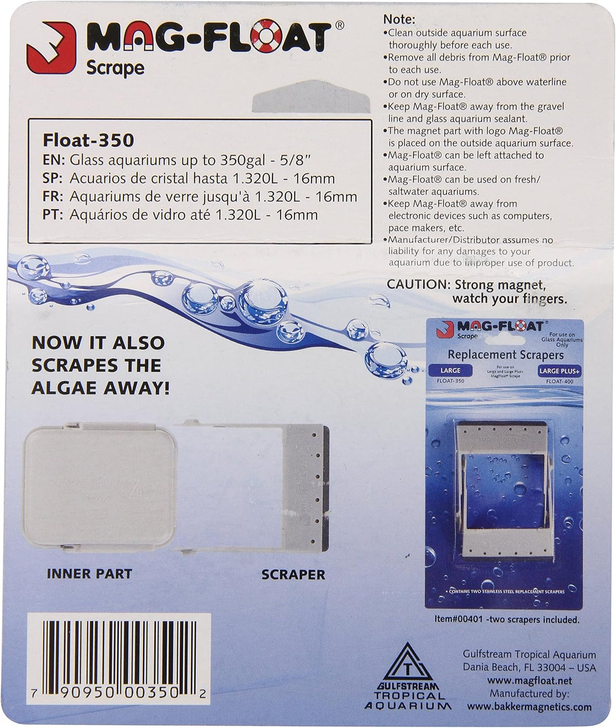 Gulfstream Tropical AGU350LG Mag-Float Glass Aquarium Cleaner - image 2