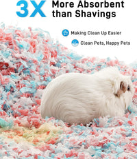 BUCATSTATE Hamster Bedding 15L, 99% Dust-Free Paper Bedding - Confetti / 70L - image 3