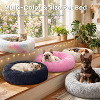 Love's cabin Calming Cat Bed for Indoor Cats - Navy Blue / 20" - image 4