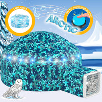 W&O Space Explorer Inflatable Fort with Lights & Sound - Arctic Camo