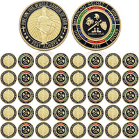 Nosiny 40 Christian challenge coins in gold zinc alloy with double sided print - view 5