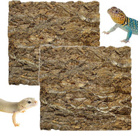10PCS Cork Tile Background Bark 7.9”Lx7.9”W Reptile Tank Background - 2PCS - 11.8” x 11.8”