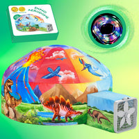 W&O Space Explorer Inflatable Fort with Lights & Sound - Dino Aerodome