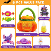JOYIN baby pumpkin Halloween playset with play pieces and a pumpkin basket - view 12