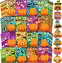 Natonhi 32 rainbow Halloween scratch art masks with wooden styluses and strings - view 3