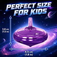 LED Flashing Spinning Tops for Kids - Galaxy - 100 Piece - image 4