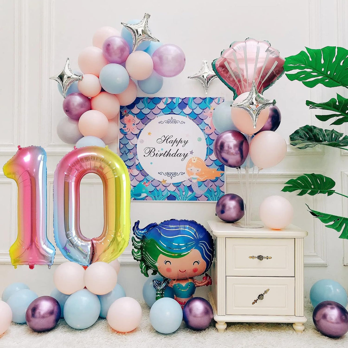 40 Inch Gold Number 1 Balloon - Color Balloon / 40 Inch Number 10 - image 2